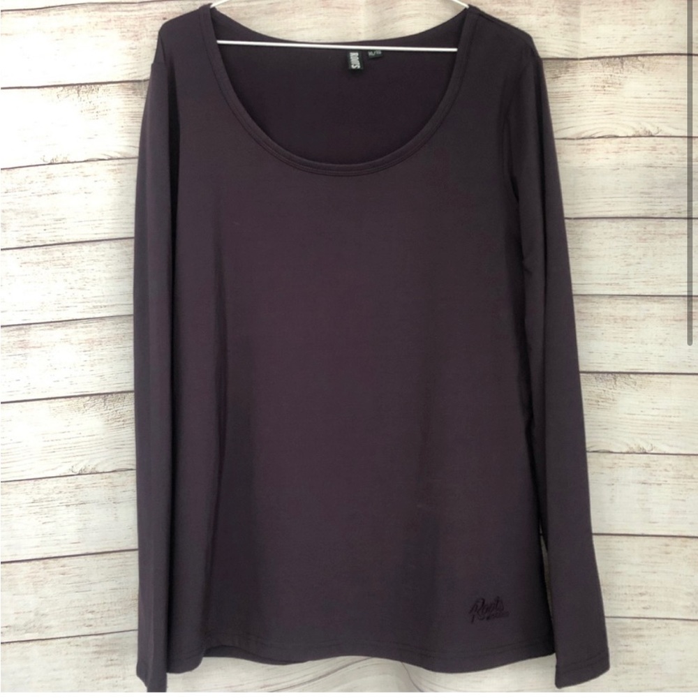 ROOTS ACTIVE Plum Long Sleeve Top Size XL